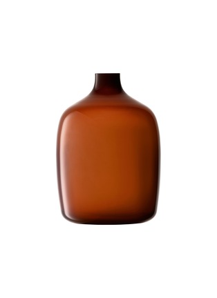 Main View - Click To Enlarge - LSA - Vessel Glass Vase — Peat Brown