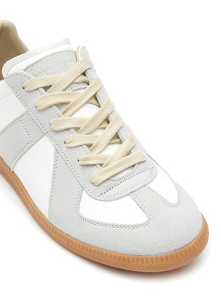 Detail View - Click To Enlarge - MAISON MARGIELA - ‘Replica’ Leather Low Top Sneakers