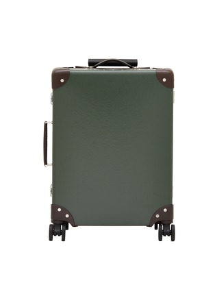 Main View - Click To Enlarge - GLOBE-TROTTER - Original 4-Wheel Carry-On Case — Green/Brown