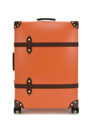 Main View - Click To Enlarge - GLOBE-TROTTER - Centenary Large Check-In Suitcase — Orange/Brown
