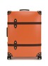Main View - Click To Enlarge - GLOBE-TROTTER - Centenary Large Check-In Suitcase — Orange/Brown
