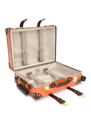 GLOBE-TROTTER | Centenary 4-Wheel Carry-On Case — Orange/Brown