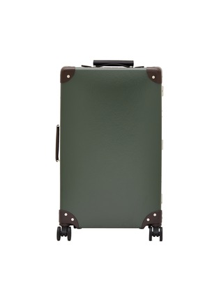 Main View - Click To Enlarge - GLOBE-TROTTER - Original 4-Wheel Medium Check-In Case — Green/Brown