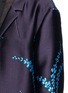 Detail View - Click To Enlarge - DRIES VAN NOTEN - 'Romance' metallic leaf jacquard open front coat