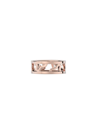 Detail View - Click To Enlarge - SPECTRUM - ‘Link’ 18K Rose Gold Cut Out Ring