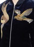 Detail View - Click To Enlarge - DRIES VAN NOTEN - 'Vinny' embellished velvet bomber jacket