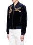 Front View - Click To Enlarge - DRIES VAN NOTEN - 'Vinny' embellished velvet bomber jacket