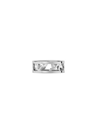 Detail View - Click To Enlarge - SPECTRUM - ‘Link’ Platinum Cut Out Ring
