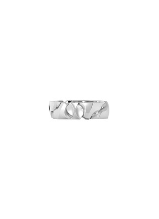Detail View - Click To Enlarge - SPECTRUM - ‘Link’ Platinum Diamond Ring