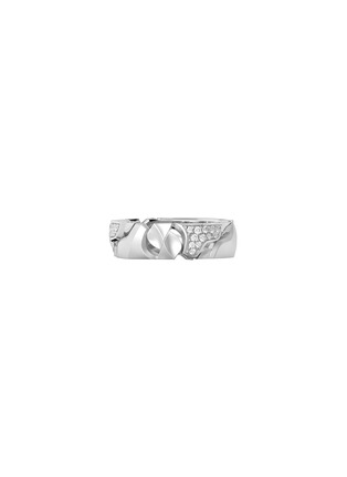 Detail View - Click To Enlarge - SPECTRUM - ‘Link’ Platinum Diamond Ring