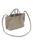 Detail View - Click To Enlarge - VALENTINO GARAVANI - Small 'Rockstud' Grained Leather Tote Bag