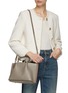 Figure View - Click To Enlarge - VALENTINO GARAVANI - Small 'Rockstud' Grained Leather Tote Bag