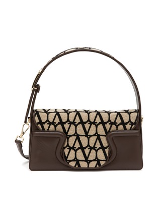 Main View - Click To Enlarge - VALENTINO GARAVANI - ‘Sculpture’ Monogram Jacquard Leather Shoulder Bag