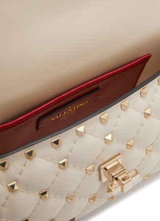 Detail View - Click To Enlarge - VALENTINO GARAVANI - Small ‘Rockstud Spike’ Nappa Leather Shoulder Bag