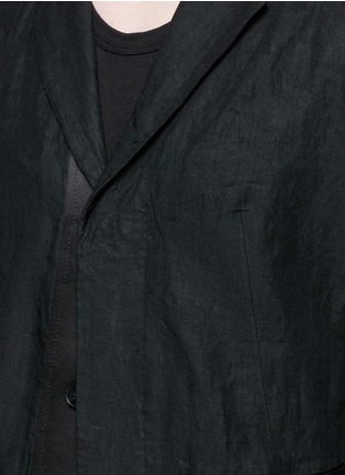 Detail View - Click To Enlarge - HAIDER ACKERMANN - Cropped linen blazer