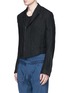 Front View - Click To Enlarge - HAIDER ACKERMANN - Cropped linen blazer