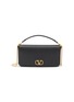 Main View - Click To Enlarge - VALENTINO GARAVANI - ‘Locò’ V Logo Grained Leather Shoulder Bag