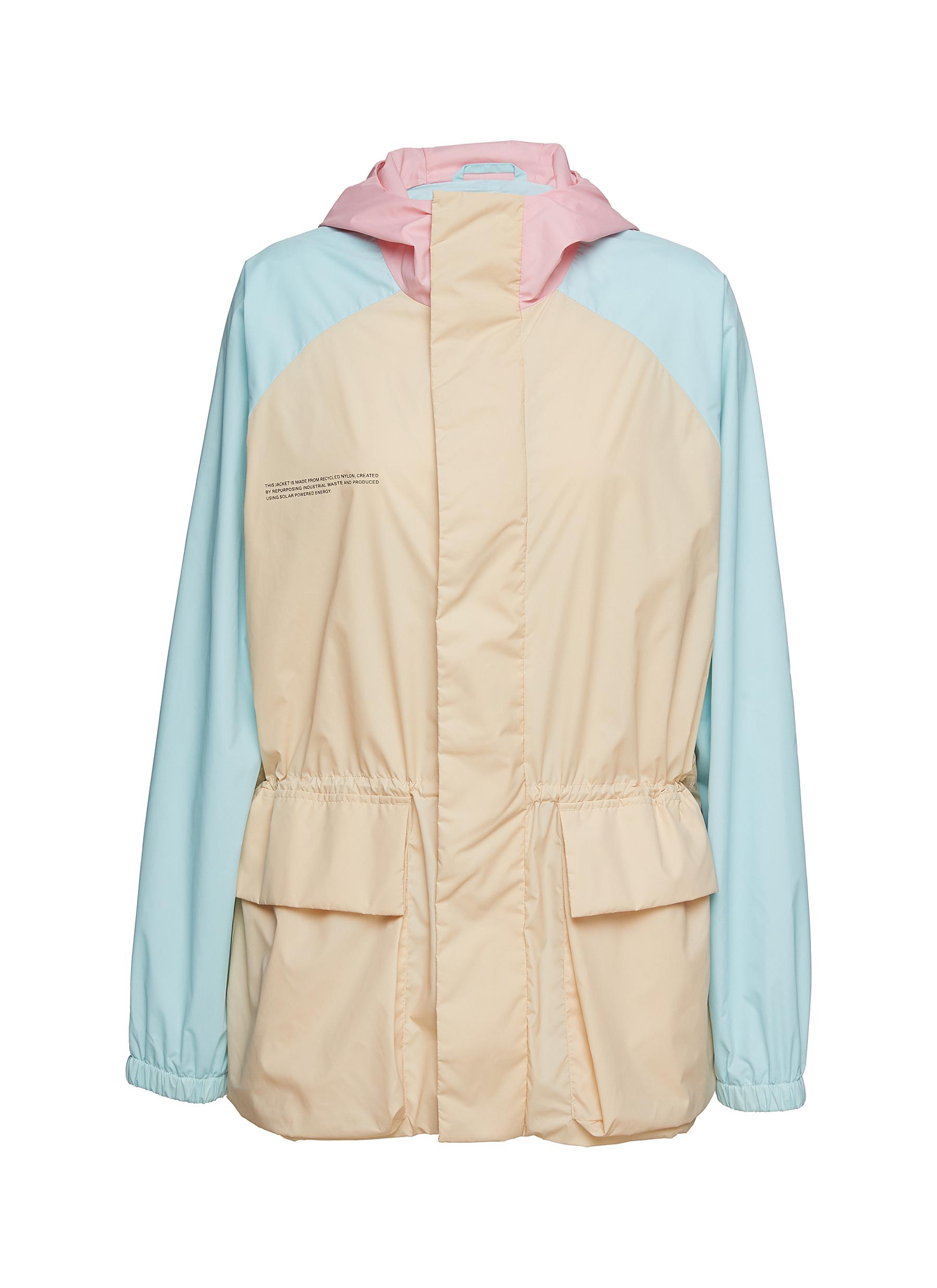 PANGAIA | Recycled Nylon Color Block Hooded Jacket | Women | Lane
