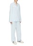Front View - Click To Enlarge - PANGAIA - Organic Cotton Pajama Shirt & Track Pants Set