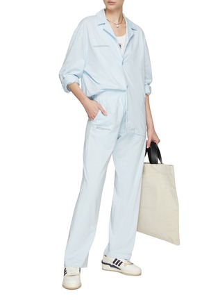 Figure View - Click To Enlarge - PANGAIA - Organic Cotton Pajama Shirt & Track Pants Set