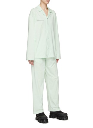 Front View - Click To Enlarge - PANGAIA - Organic Cotton Pajama Shirt & Track Pants Set