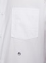  - NANAMICA - Logo Embroidered Curved Hem Button Up Shirt