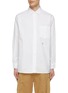 Main View - Click To Enlarge - NANAMICA - Logo Embroidered Curved Hem Button Up Shirt