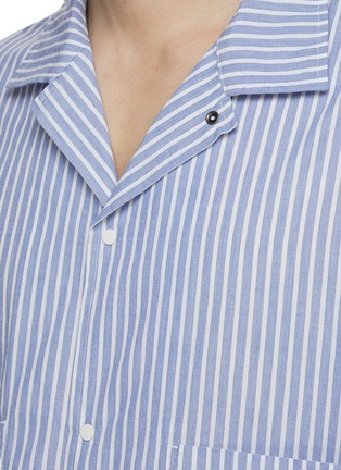  - NANAMICA - Notch Lapel Patch Pocket Striped Shirt