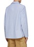 Back View - Click To Enlarge - NANAMICA - Notch Lapel Patch Pocket Striped Shirt