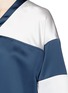 Detail View - Click To Enlarge - T BY ALEXANDER WANG - Colourblock satin cropped T-shirt