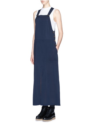 Figure View - Click To Enlarge - T BY ALEXANDER WANG - Stretch silk georgette overall dress