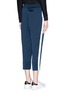 Back View - Click To Enlarge - T BY ALEXANDER WANG - Contrast stripe cropped satin track pants