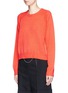 Front View - Click To Enlarge - T BY ALEXANDER WANG - Wool-cashmere knit sweater