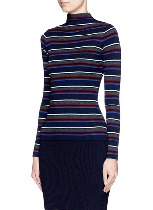 Front View - Click To Enlarge - T BY ALEXANDER WANG - Stripe Merino wool knit sweater