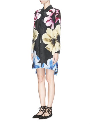 Front View - Click To Enlarge - EQUIPMENT - 'Kerry Dress' floral print silk dress