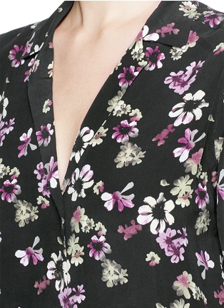 Detail View - Click To Enlarge - EQUIPMENT - 'Adalyn' floral print silk shirt