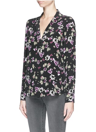 Front View - Click To Enlarge - EQUIPMENT - 'Adalyn' floral print silk shirt