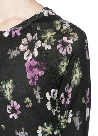 Detail View - Click To Enlarge - EQUIPMENT - 'Sloane' floral print silk-cashmere sweater