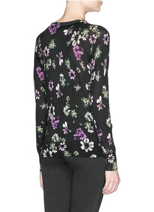 Back View - Click To Enlarge - EQUIPMENT - 'Sloane' floral print silk-cashmere sweater