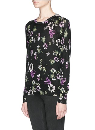 Front View - Click To Enlarge - EQUIPMENT - 'Sloane' floral print silk-cashmere sweater