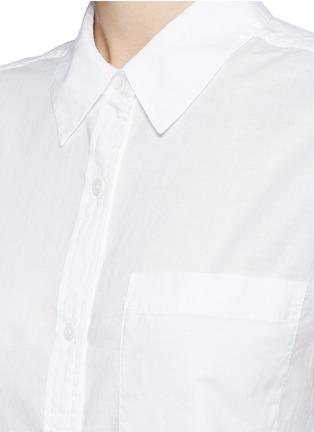 Detail View - Click To Enlarge - EQUIPMENT - 'Daddy' cotton voile shirt
