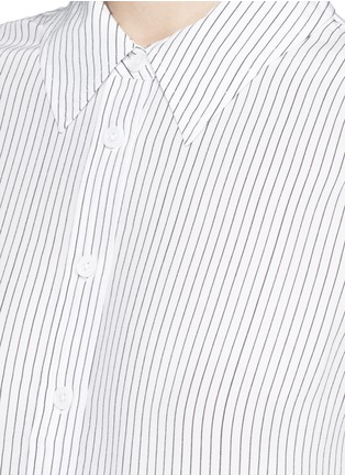 Detail View - Click To Enlarge - EQUIPMENT - 'Shiloh' pinstripe silk shirt