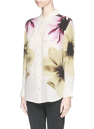 Front View - Click To Enlarge - EQUIPMENT - 'Signature' floral print silk shirt