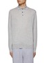 Main View - Click To Enlarge - BRUNELLO CUCINELLI - CASHMERE SILK BLEND LONG SLEEVE POLO SHIRT
