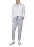 Figure View - Click To Enlarge - BRUNELLO CUCINELLI - CASHMERE SILK BLEND LONG SLEEVE POLO SHIRT