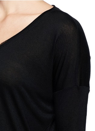 Detail View - Click To Enlarge - RAG & BONE - 'Femme' back seam micro modal T-shirt