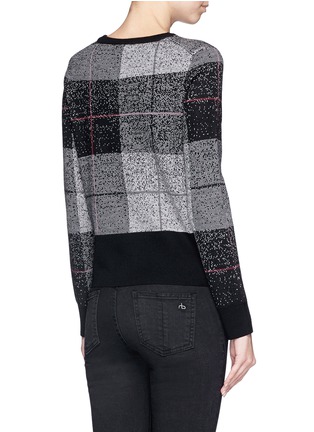 Back View - Click To Enlarge - RAG & BONE - 'Tegan' macro tartan plaid sweater