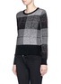 Front View - Click To Enlarge - RAG & BONE - 'Tegan' macro tartan plaid sweater