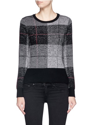 Main View - Click To Enlarge - RAG & BONE - 'Tegan' macro tartan plaid sweater