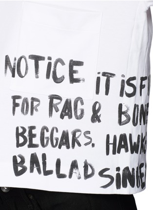 Detail View - Click To Enlarge - RAG & BONE - 'Charley' graffiti print cropped T-shirt